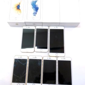 【2434-3536】アップル iPhone 6 6s 6Plus 7台 おまとめ ゴールド シルバー 16GB 128GB アイフォン Apple スマートフォン