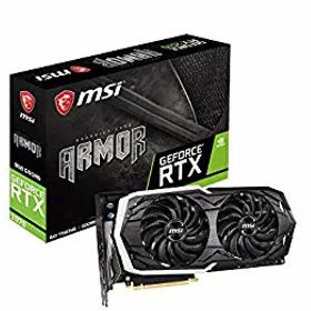 【中古】MSI GeForce RTX 2070 ARMOR 8G グラフィックスボード ブラック VD6761 mxn26g8