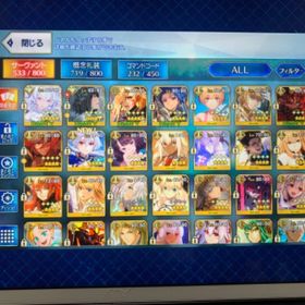 人権鯖揃ってます石5000-6000＋果実200-300＋オベロン＋光コヤン キャストリア＋諸...引退垢 ジャンヌオルタ宝具5 その他人権あり石5000-6000＋果実200-300＋オベロン＋光コヤン キャストリア＋諸...石5000-6000＋果実200-300＋オベロン＋光コヤン キャストリア＋諸... はじめてでも安心 90日補償つきアカウントlock_outline 宝具５スペイシュあり、サポーター多数星5サーヴァント90種以上所持アカウント販売FGO引退垢fgo引退アカウント星5鯖76種111体 アルジュナオルタ4・ギルガメッシュ4・トネリコ・...FGO人権サポート多数 宝具5 宝具3 引退品 星5キャラ90体！ 凸黒聖杯、凸カレイドスコープあり！モルガン トネリコ シャルルマーニュ 宝具5アルク（宝具5）、オベロン、マーリン、スカディ、レディアヴァロ...星5 123種 190体 水着伊吹 アルク 宝具Lv3FGO(fate/grand order)闇コヤンスカヤ オベロン キャストリア 村正 モルガン引退垢〜金果実730個FGO(モルガンなど宝具Lv2所持)引退垢引退垢 光コヤン、オベロン、モルガンなどFGO引退垢 初期 リセマラ 冬木 アーキタイプアース 人権サポ 星5鯖15体初期 リセマラ アーキタイプアース モルガン 水着伊吹 人権サポ ...星5鯖71体 カレスコあり FGO引退アカウント売ります！引退アカウント！引退 廃課金アカウントです値下げ可。凸カレ黒聖杯Lv100あり星5鯖120種類合計278体Fgo引退引退 即対応 人権鯖複数 キャストリア 光のコヤンスカヤ 水着モル...仕事多忙のため引退。カレスコありアルク宝具3完凸アルトリア、完凸妖精騎士ランスロット、他サポートサーヴァ...水着モルガン、水着キャストリア、スペイシュ宝具5アカウント販売FGO 60万↑ 星5鯖88体 星4鯖123体 スキルマ鯖136体（擬似含む）FGO コンプ率約92%全最終再臨済 全イベント最新章攻略済 星5多数FGO引退垢引退垢です