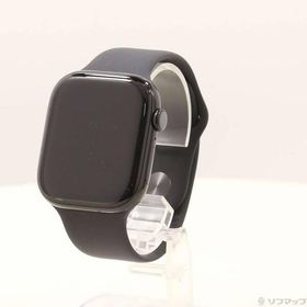 〔中古〕Apple(アップル) Apple Watch Series 10 GPS 46mm ジェットブラックアルミニウムケース ブラックスポーツバンド〔371-ud〕