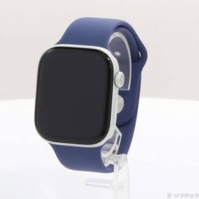 〔中古〕Apple(アップル) Apple Watch Series 10 GPS 46mm シルバーアルミニウムケース デニムスポーツバンド〔377-ud〕