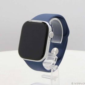〔中古〕Apple(アップル) 〔展示品〕 Apple Watch Series 10 GPS 46mm シルバーアルミニウムケース デニムスポーツバンド〔198-ud〕