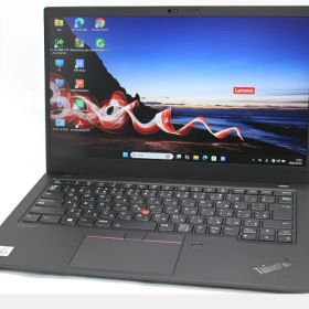 中古 フルHD 14インチ Lenovo ThinkPad X1 Carbon Gen8 Windows11 超高性能 第10世代Core i5-10210U 16GB 爆速NVMe式256GB-SSD カメラ 無線Wi-Fi6 Office付き Win11【中古ノートパソコン 中古パソコン 中古PC】送料無料 あす楽対応 即日発送（Windows10も対応可能 Win10）