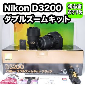 ニコン(Nikon)の初心者おすすめ✨Nikon D3200 ダブルズームキット 手ぶれ補正(デジタル一眼)