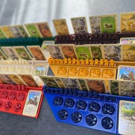 カタン拡張版対応！6人プレイ用カラートレイセット（全6色・3Dプリント製）