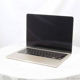 〔中古〕Apple(アップル) MacBook Air 13.6-inch Late-2024 MC8J4J／A Apple M3 8コアCPU_8コアGPU 16GB SSD256GB スターライト 〔15.7 Sequoia〕〔344-ud〕