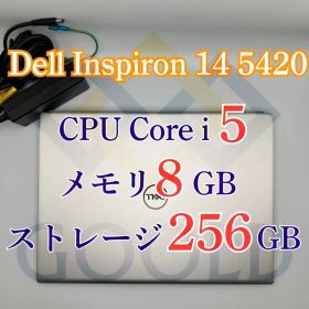 DELL Inspiron 14 5420 CPU：i5 メモリ：8.00GB ストレージ：256GB 電源投入回数：489回 使用時間：3046時間 商品管理コード：GOOLD_0041