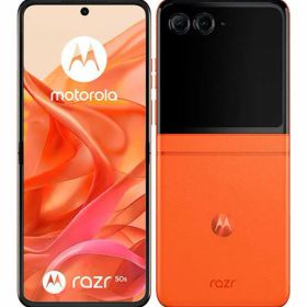 【中古】【安心保証】 motorola razr 50s[256G] SoftBank スピリッツオレンジ