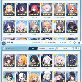 ブルアカ引退垢 ☆3 202体 限定多数 人権多数