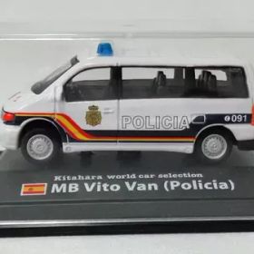 【中古】ミニカー 1/72 MB Vito Van Policia(ホワイト) 「Kitahara world car selection EUROPE POLICE CAR Edition」