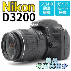 【ショット数１７０９枚 美品】Nikon D3200 スマホ転送 動画も撮れる