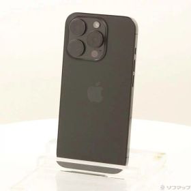 【中古】Apple(アップル) iPhone15 Pro 128GB ブラックチタニウム MTU73J／A SIMフリー 【371-ud】