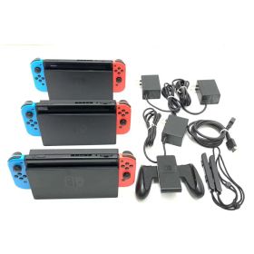【中古】本体S）【ジャンク】Switch本体 3台まとめセット HAC-001×3 動作未確認[95]