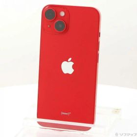 【中古】Apple(アップル) iPhone14 128GB プロダクトレッド MPV93J／A SIMフリー 【258-ud】