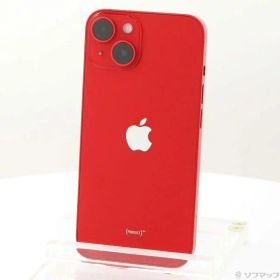 【中古】Apple(アップル) iPhone14 128GB プロダクトレッド MPV93J／A SIMフリー 【258-ud】