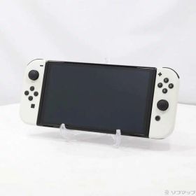 【中古】Nintendo(任天堂) Nintendo Switch 有機ELモデル Joy-Con(L)／(R) ホワイト 【344-ud】