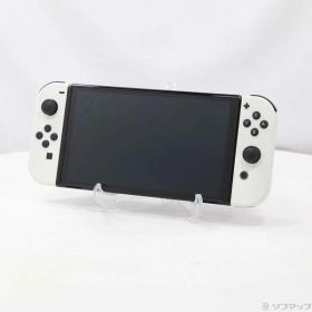 【中古】Nintendo(任天堂) Nintendo Switch 有機ELモデル Joy-Con(L)／(R) ホワイト 【344-ud】