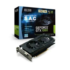 【中古】 ELSA GeForce GTX 1060 6GB S.A.C グラフィックスボード VD6174 GD1060-6GERS