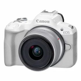 【新品】キヤノン EOS R50 RF-S18-45 IS STMレンズキット ホワイト【選べる5年間延長保証対象(別料金)】