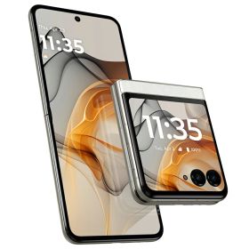 [国内版SIMフリー][未使用品] モトローラ motorola razr 50d 256GB [ホワイトマーブル] M-51E デュアルSIM 通電動作確認済 スマホ 本体