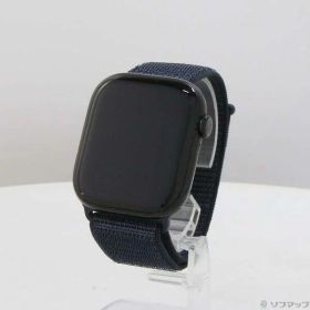 【中古】Apple(アップル) Apple Watch Series 10 GPS 46mm ジェットブラックアルミニウムケース インクスポーツループ 【297-ud】