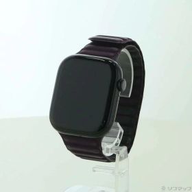 【中古】Apple(アップル) Apple Watch Series 10 GPS 46mm ジェットブラックアルミニウムケース ブラックベリーマグネティックリンク 【344-ud】
