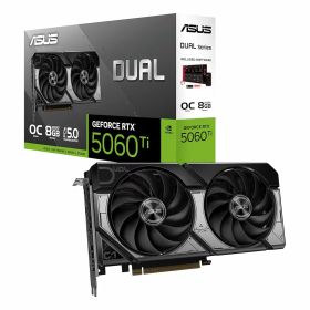 ASUS NVIDIA GeForce RTX 5060 Ti ビデオカード PCI Express 5.0 GDDR7 OC Edition/DUAL-RTX5060TI-O8G