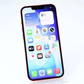 【動作可＊電池100 %＊液晶美品】au SIMフリー iPhone13 128GB レッド