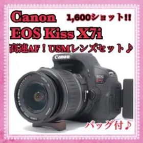 極上品✨キャノン Kiss X7i 初心者セット！スマホ転送◎ ショット数極少