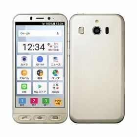 【中古】【安心保証】 シンプルスマホ4 704SH[32GB] SoftBank シャンパンシルバー