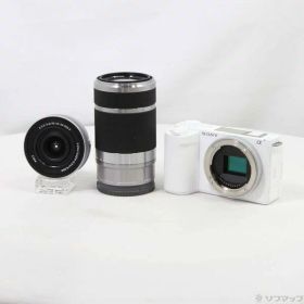 【中古】SONY(ソニー) VLOGCAM ZV-E10 II ダブルズームレンズキット ホワイト ZV-E10M2X W 【305-ud】