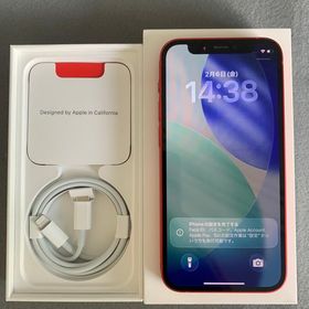 超美品 国内版 SIMフリー iPhone12 mini 128GB レッド色