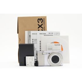 リコー(RICOH)の【美品・動作品】リコー RICOH CX3（シルバー）バッテリー、充電器付き 2225(コンパクトデジタルカメラ)
