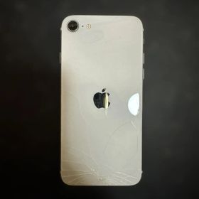 Apple iPhone SE 第2世代 ホワイト 本体 背面ひび割れあり