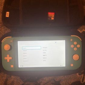 スイッチライト本体 初期化済み ケース ドラゴンボールカセット付き ターコイズ