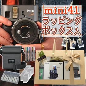 富士フイルム チェキ インスタントカメラ instax mini 41 ブラック（そのまま渡せるチェキギフト）