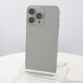 ソフマップ 〔中古品〕 iPhone15 Pro Max 512GB ナチュラルチタニウム MU6W3J／A SIMフリー【377】