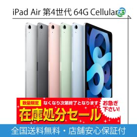 iPad Air 第4世代 Wi-Fi + Cellularモデル 64GB シルバー 送料無料 Bランク 中古