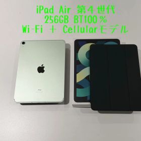 ★美品★iPad Air4 WiFi+Cellular 256GB BT100％