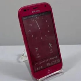 稼働品 ドコモ らくらくスマートフォン me F-01L F-01K レッド