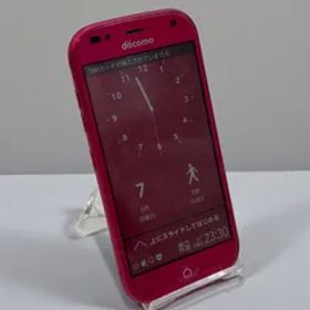 ドコモ docomo らくらくスマートフォン me F-01L F-01K レッド らくらくホン