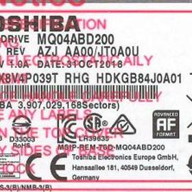 TOSHIBA(東芝) ノート用HDD 2.5inch MQ04ABD200 2TB 9.5mm
