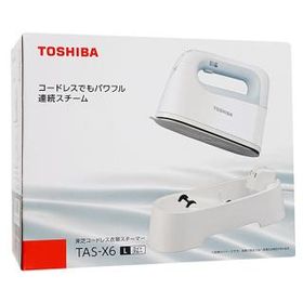 TOSHIBA コードレス衣類スチーマー La・Coo S TAS-X6(L) ライトブルー