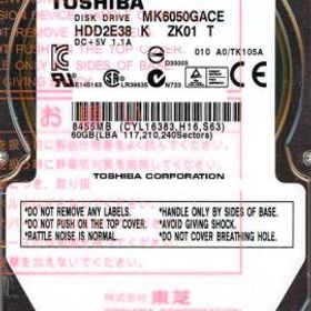 TOSHIBA(東芝) ノート用HDD 2.5inch MK6050GACE 60GB