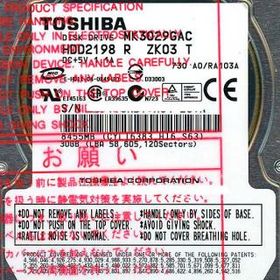 TOSHIBA(東芝) ノート用HDD 2.5inch MK3029GAC 30GB 9.5mm