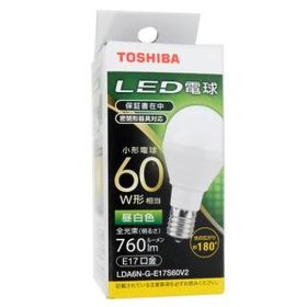 TOSHIBA LED小型電球 E17 60W形相当 昼白色 LDA6N-G-E17S60V2