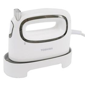 TOSHIBA コード付き衣類スチーマー La・Coo S TAS-MV7(W) ホワイト