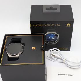 ファーウェイ(HUAWEI)の【美品】HUAWEI WATCH GT3 Pro 46mm ODN-B19 チタン アクティブモデル ブラック スマートウォッチ ファーウェイウォッチ 本体(腕時計(デジタル))