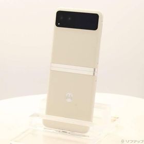 〔中古〕Motorola(モトローラ) motorola razr 40 256GB バニラクリーム PAYC0001JP SIMフリー〔344-ud〕