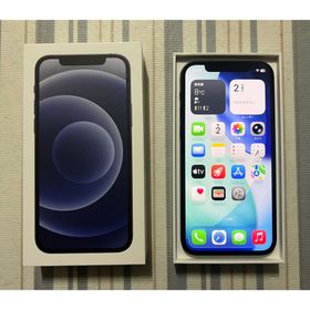 アップル(Apple)のアップル iPhone 12 64GB ブラック SIMフリー(スマートフォン本体)